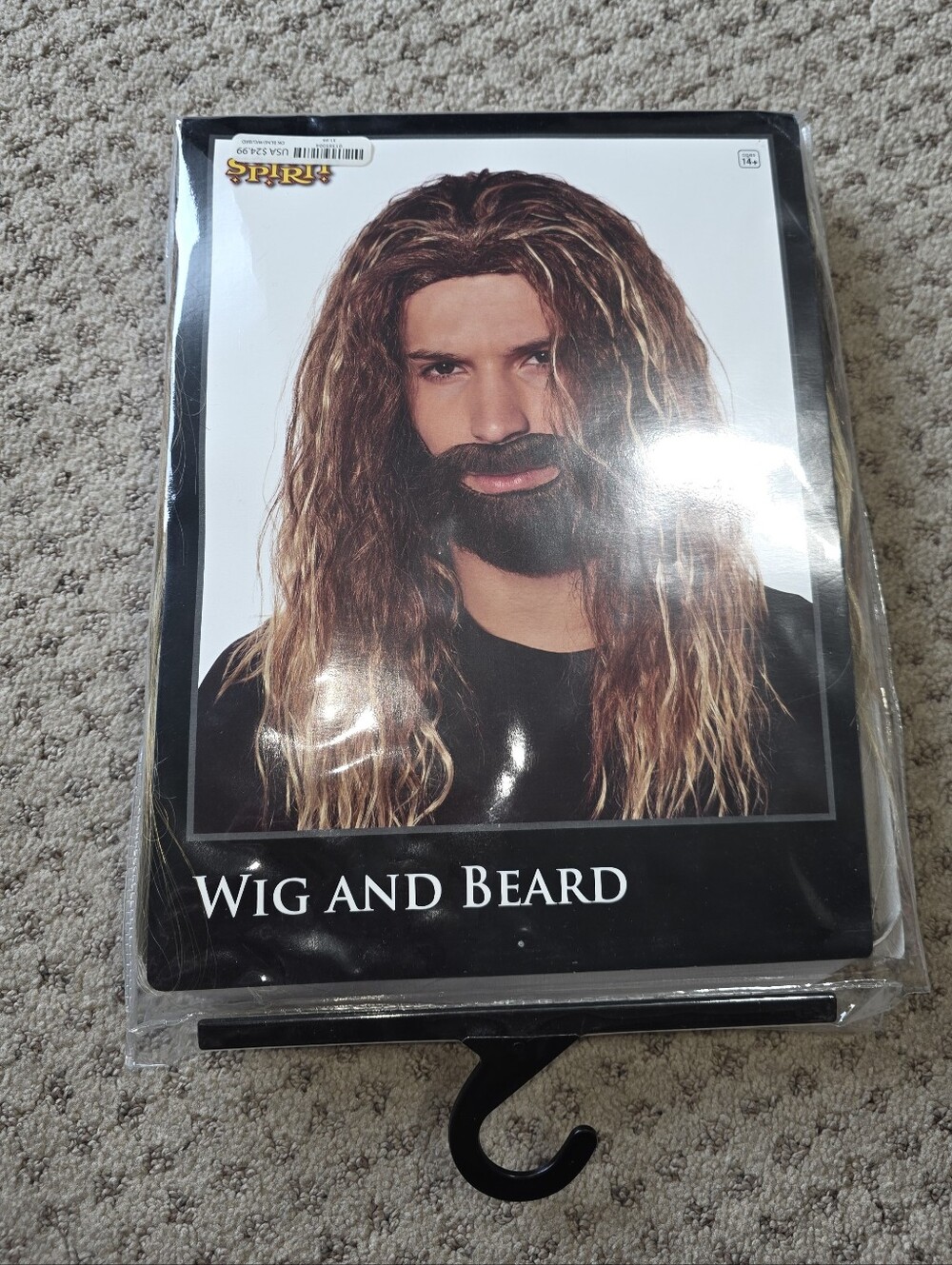 Spirit Wig and Beard Set - Brown Long Hair and Dark Brown Beard